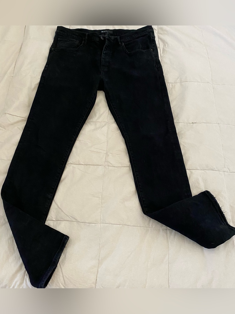 Purple Brand Jeans Style P001 Skinny Fit Low Rise Stretch Sz 36 X 33 Black RARE!